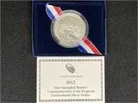 2012 Star-Spangled Banner Uncirculated Silver Dol