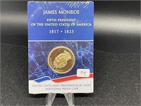 James Monroe Presidential Proof Dollar in US Mint
