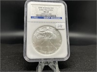 2006-W Silver Eagle (MS69 Early Release  in NGC ho