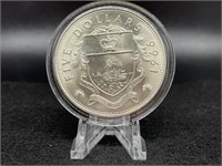 1966  Bahamas Silver $5 Elizabeth II Coin (1.25 oz