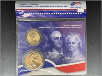 George Washington Presidential Dollar and First Sp