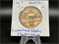 1967 Cumberland Valley RR Bridge Medal (Harrisburg