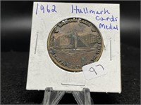 1962 Hallmark Cards Medal"