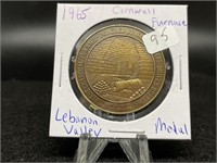 1965 Cornwall Furnace (Lebanon Valley) Medal"