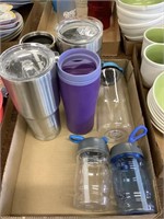 Various name brand to-go cups