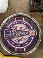 Plastic Chicago Cubs clock