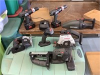 8 piece Craftman set with battery charger and 2