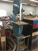 Reliant 16” wood band saw on rolling cart.  Dirty