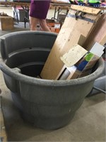 24” tall x 40” across plastic  trough with