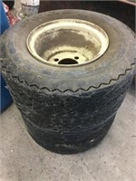 Two 18x3.50-8 tires