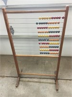 Large wooden abacus 45 inches tall