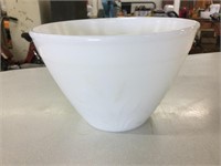Milk Glass mixing bowl with cat tails