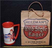 Heilmans Old Style Lager & Bud Man mug