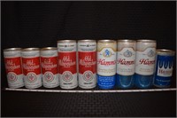(5) Old Milwaukee & (4) Hamm's Vtg beer cans