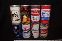 Vintage WI beer cans: Point Bubs Our Beer Walters