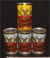 Vtg Schells Christmas Xmas Brew 12oz beer cans