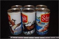 Vintage Schmidt 6 pack 12oz beer cans