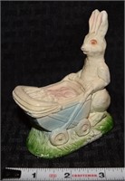 Vintage chalkware Easter Bunny Rabbit figure