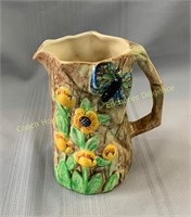 Radford hand painted Butterfly Ware jug 5" x 7"