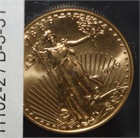 APMEX BU 2015 1/2 Ounce Gold American Eagle Coin