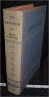 1930 Lincoln by Emil Ludwig HC book