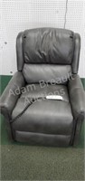Delta Drive gray pleather electric reclining l