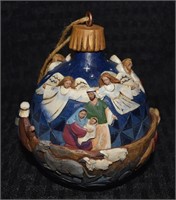 Jim Shore Christmas Nativity Music Box Ornament