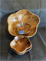 wooden serving bowls