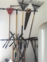 Wall of Misc Yard Tools