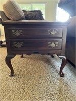 Ethan Allen 2 Drawer Table