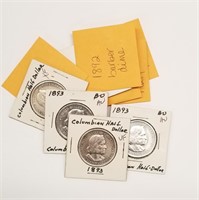 5 Pieces Misc, U.S. ($1.55 90%); (4) 1893 Col.