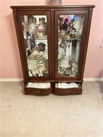 Curio Cabinet w/Etched Glass Door