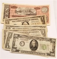 7 Dollar Silver Certificates; $20 FRN Series