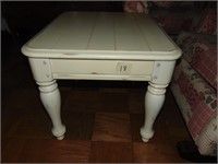 cream colored side table