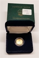 1994, ’95 $5 Gold Eagles Unc.