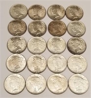 (20) 1922, ’23 Silver Dollars XF-AU