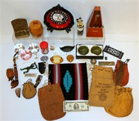 Misc Collectibles - Indian, Seth Thomas, Bank Bags
