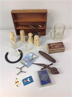 Small wooden box, bird's-eye Diamond matches box
