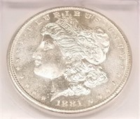 1881-S Silver Dollar ICG 63