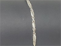 .925 Sterling Silver "XO" Bracelet