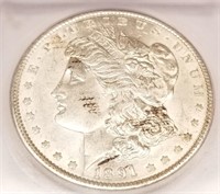 1891 Silver Dollar ICG 61