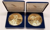 2 Washington Mint “Half Pound Golden Eagle” Each