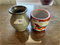 (2) Clay Pots
