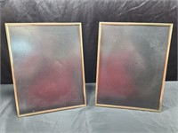 2 Gold Metal Frames 10 x 13