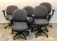 (5) Rolling Office Chairs