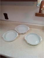 3 casserole dishes