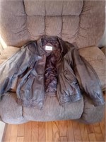 Men's leather coat size extra large