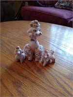 Poodle figurines
