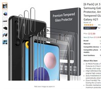 [6 Pack] LK 3 Pack Screen Protector FOR GALAXY A21