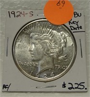 1924-S PEACE SILVER DOLLAR